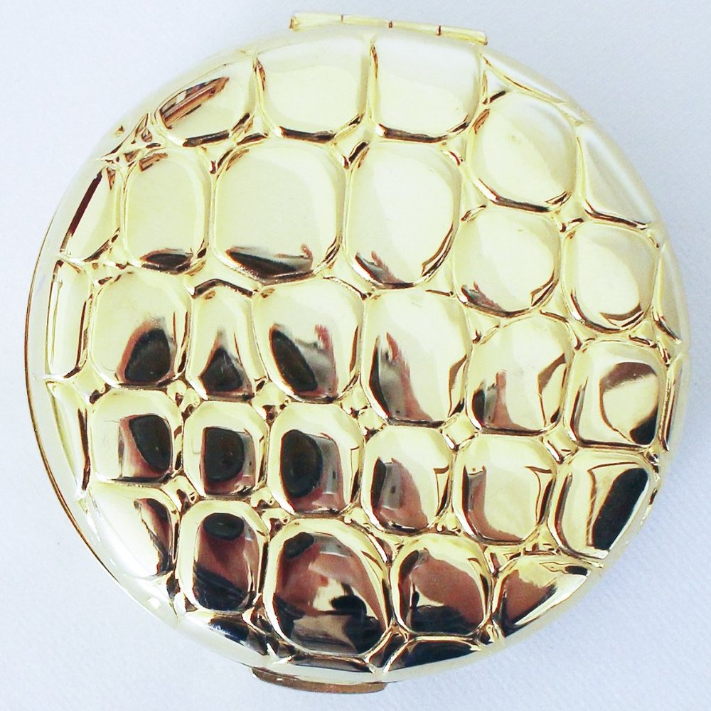 Vintage Estee Lauder Golden Alligator Compact